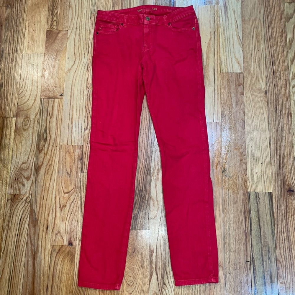 MICHEAL Michael Kors Skinny fit denim Jeans RED  sz 4
